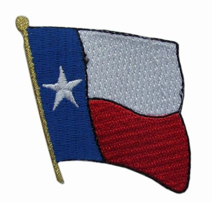 옷을 위한 벨크로 과장 패치 위의 텍사스 기 철