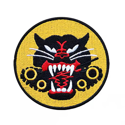 OEM ODM 맞춤 embroidered 패치와 열 절단 경계 그리고 뒷쪽에 꿰매