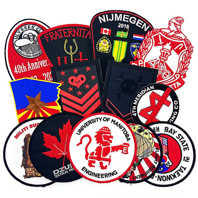 의류에 맞춘 아이언 온 100% 제작 embroidered bordery patches 아이언 온