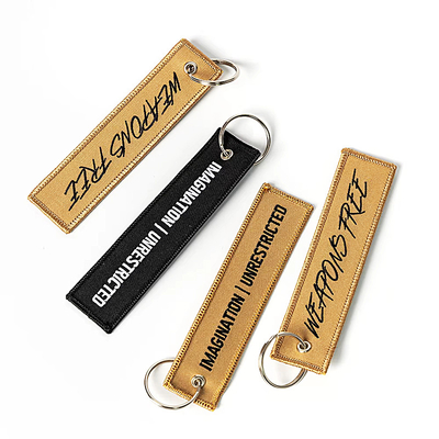 직물 embroidery Crew Key Chain 비행 승무원 오토바일 특수 아이템 embroidered key tags