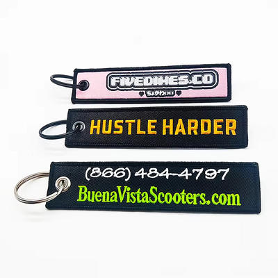 맞춤 embroidered keychain 양면 애니메이션 embroidered key tags