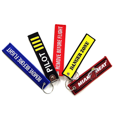 적색 맞춤 embroidered 키 체인 OEM/ODM 허용