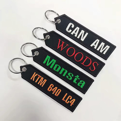 적색 맞춤 embroidered 키 체인 OEM/ODM 허용