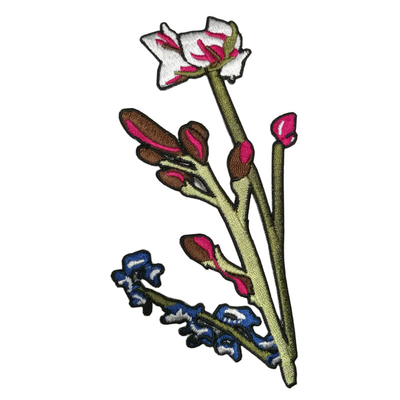 옷을 위한 과장 꽃 머로드 경계 위의 2Pcs / 쌍 백장미 철
