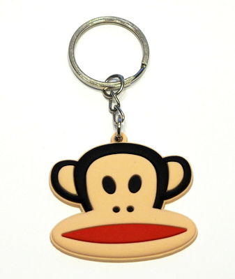 백치암 열쇠고리 Zip 풀러 충돌 PVC를 크아이링 만화 캐릭터 원숭이