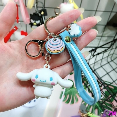 매달리는 귀여운 개별적 열쇠 고리 귀여운 3D 푸른 시나모롤 열쇠고리