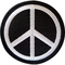 평화와 사랑 엠브로이드된 직물 배지 무지개 평화 사인 상징