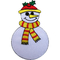 크리스마스 눈사람 주문 수를 놓은 헝겊 조각 철/장식 XMAS 아플리케 기장에 꿰매십시오
