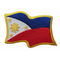 필리핀 국기 메로우 경계 과장 패치 9 색