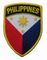 필리핀 국기 메로우 경계 과장 패치 9 색