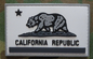 훅 PVC 군 패치 캘리포니아 공화국 검은 백색 2x3 &quot; 충돌 전술적 패치